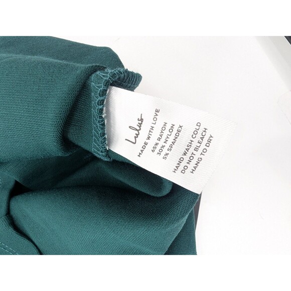 Lulus Green Down to Party One Shoulder Sleeveless Mini Bodycon Dress Size XS - Picture 7 of 8